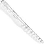 Double Ended Dildo For Lesbian 18.89 Inch Dong Anal Beads With Veins And Glans For Anal Vagina Stimulation Double Side Prostate Massager Sex Toy For Women Men Transparent