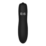 Slippery Mini Vibrator - Powerful Portable Bullet Vibrator, 10 Vibration Programs - Waterproof, Battery Operated (Black)