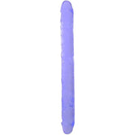 Double Ended Dildo,15.4 Inch Purple Double Sided Dildos,Flexible Crystal Sex Toys For Women,Men,Anal,G Spot
