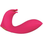 Eve’S Bliss Vibrator, Dual Motors For Clitoral & G Spot Stimulation, 10 Vibration Functions, Waterproof Rechargeable Adult Toy, Rose Gold Silicone Design, Submersible & Body Safe, 7", Pink