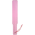 Quality Studded Spanking Paddles, 14.7Inch Faux Leather Paddle For Adults Sex Play, Pink