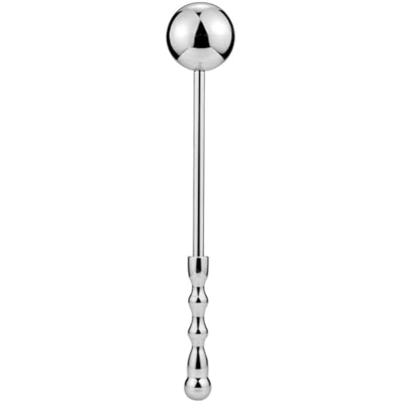 Stainless Steel Dildo Massage Wand,G-Spot Massage Dildo Stimulate Wand Fetish Plug Solid Metal Curved Dual Ended Masturbation Sex Toy Handheld Anal Probe Metal Anal Butt Plug For Men Women