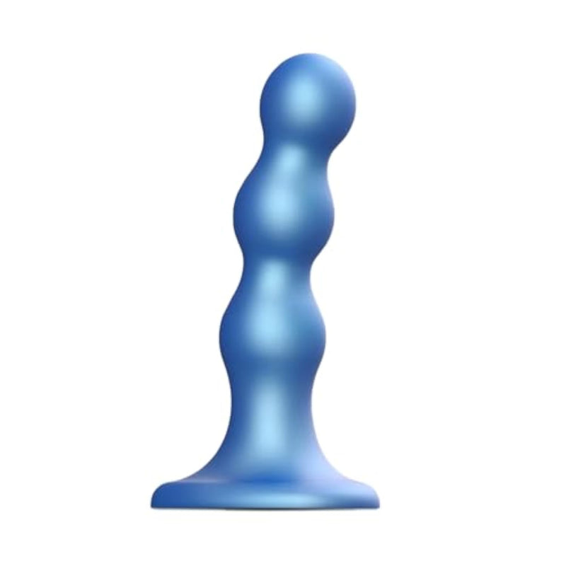 Silicone Anal Beads with Metallic Design for Enhanced Pleasure