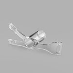 Men's Inverted Chastity Lock with Black Anti-Fall Belt and Transparent Cock Cage