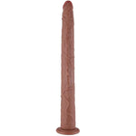 19.8 Inch Long Realistic Dildo, Huge Big Thick Silicone Anal Plug, Strap On Dildo With Suction Cup For Women Men Couples Massage, Adult Sex Toys, Brown