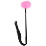 Feather Teaser Stick Multifunctional Rubber Mustache Whip Sex Toy-Pink