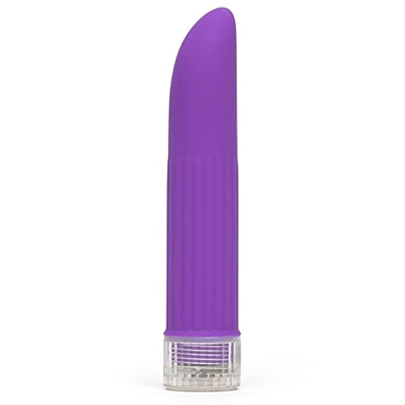 Purple Ladyfinger Classic Vibrator - 5" - Plastic - Multispeed - Small