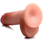 Lynx 6 Inch Dildo with Balls - Light