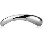 Male Penis Cock Ring Smooth Arc Ring Delay Ring Stainless Steel Scrotum Ball Stretcher Weights Pleasure Enhancing Sex Toys (1.92 Inch)