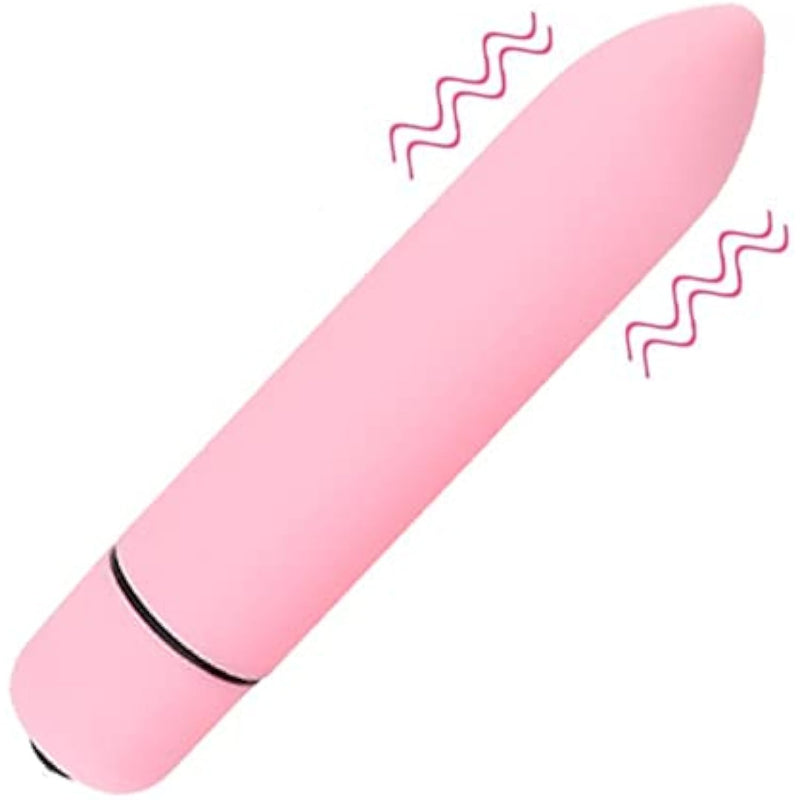Waterproof Mini Wand Massager With 10 Modes, Personal Vibrating Bullet Massager For Clitoral G Spot Nipple, Female Sex Toy, Pink