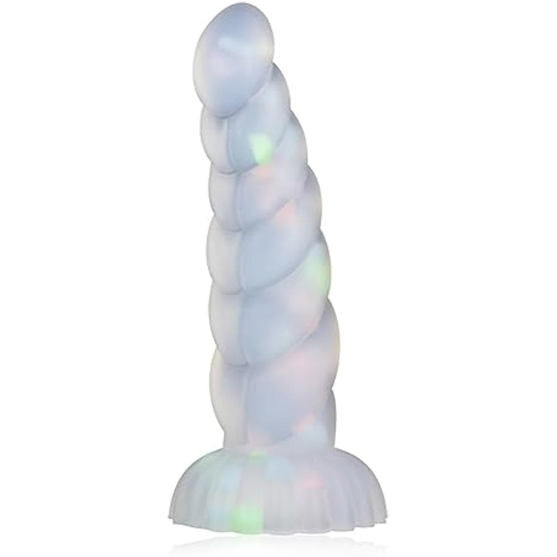 Luminous Realistic Monster Dildo, Huge Silicone Thick Anal Dildo Plug With Suction Cup For Hands-Free, Alien Dildo Clitoral Vaginal G-Spot Stimulation Adult Sex Toy For Women & Men