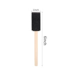 1" Foam Paint Brushes, 100 Pack, 1-Inch Painting Sponges (Black) for Art and Craft Projects
