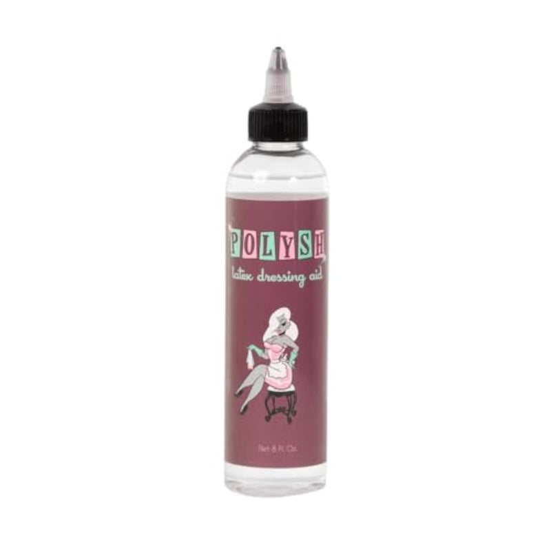 Latex Dressing Aid - 8 Fl Oz - 100% Silicone Lubricant For Latex Clothing - Silicone Oil To Dress In Rubber Clothes