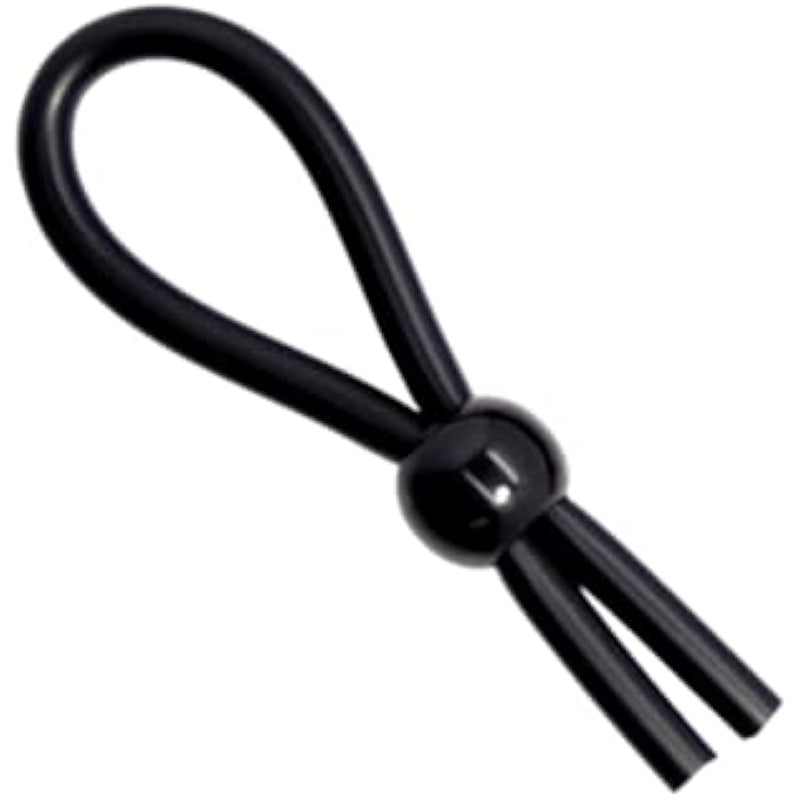 Adjustable Beaded Cock Lasso Penis Ring & Scrotum Ring - Adult Toys For Men, Strong Elastic Tube, Multiple Positioning Options, Single, Double, Triple Bead Options, Aids Stronger Erections