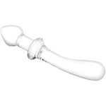 Curved 9 Inch Dual Ended Glass Dildo With Lube 1Oz | Double-Ended Dildo | Glass Dildos | Butt Plugs | G-Spot Massager