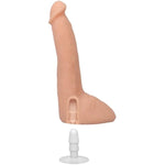 Doc Johnson Signature Series - Roman Todd - 8 Inch ULTRASKYN Dildo with Removable Vac-U-Lock Suction Cup - F-Machine & Harness Compatible - for Adults Only, Vanilla