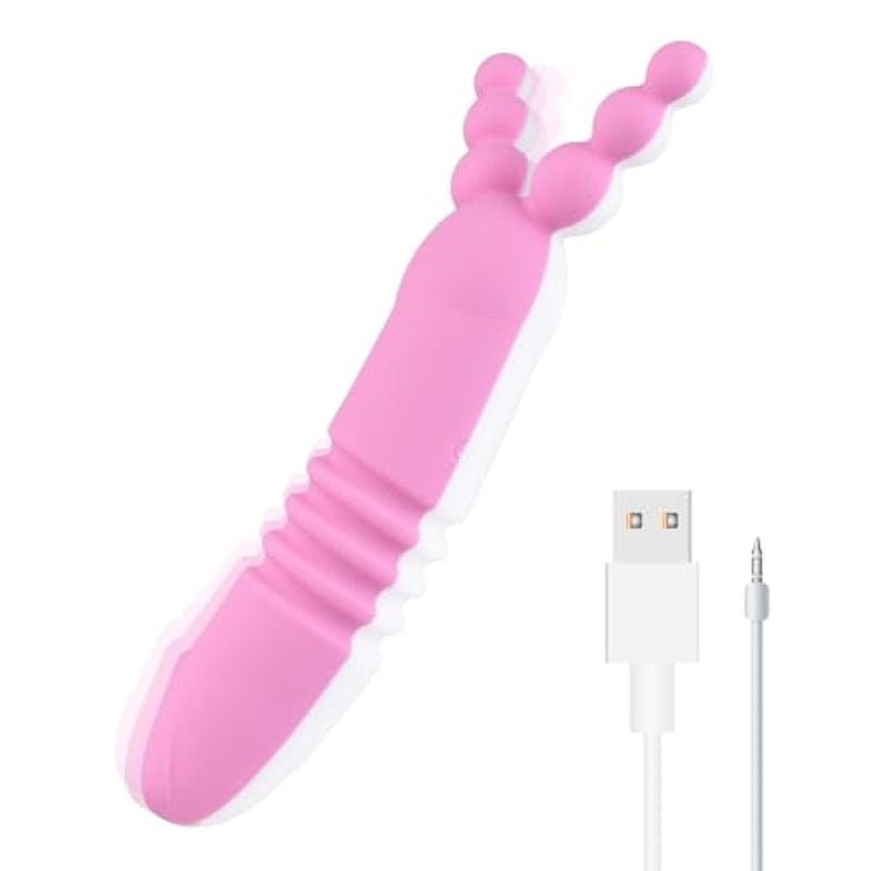 Rabbit G Spot Thrusting Dildo Av Wand,10 Multi-Frequency Powerful Vibrating Massagers For Clitoral Vagina Anal Stimulation, Adult Sex Toys For Women Or Men Couples Pleasure