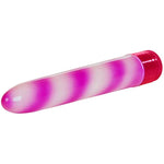 California Exotics Waterproof Candy Cane Vibrator, Pink, 7"