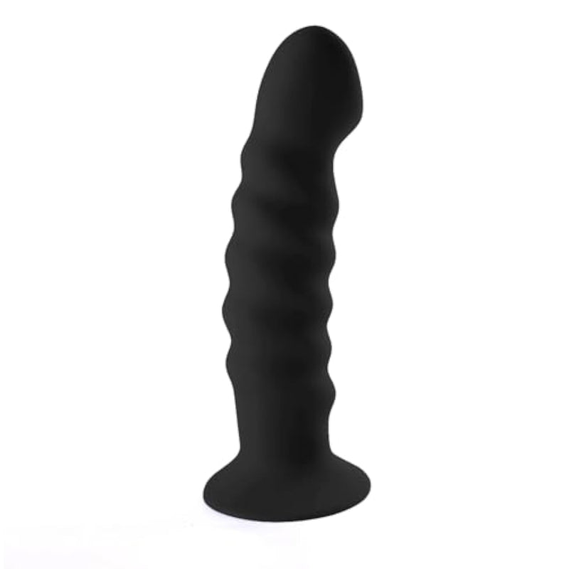 Kendall Silicone Dong Swirled Satin Finish - Black