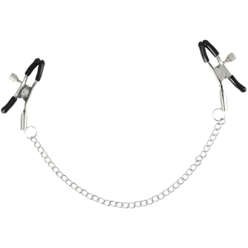 Nipple Clamps, Nipple Clamps With Chain Necklace Nipple Clips Lightweight And Comfortable Suitable For Various Carnival Scenes Promote Intimacy Between Couples