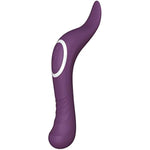 Dual Stimulation Sucking Vibrator & Massager - Silicone G-Spot Vibrator With 8 Patterns And Clitoral Stimulator With 5 Licking Modes, Usb Rechargeable, Purple