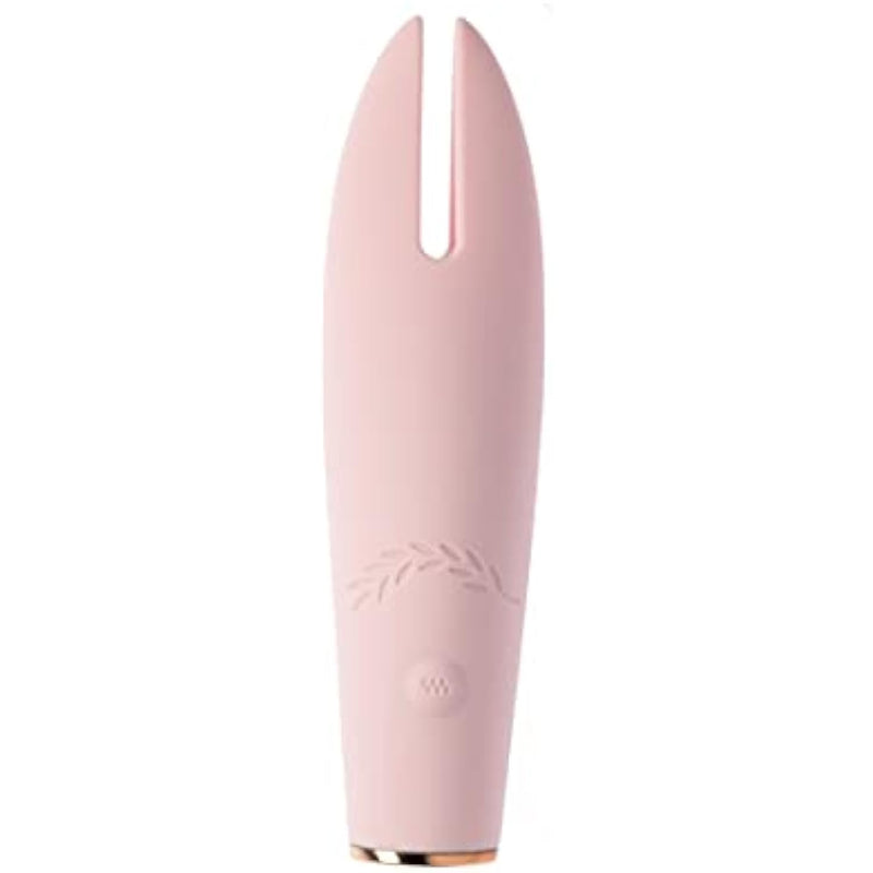 Share Satisfaction Swipe - Clitoral Vibrator With 8 Vibration Modes, Dual Tipped For Maximum Stimulation, Quiet, Silicone, Splashproof, Usb Rechargeable - Pink