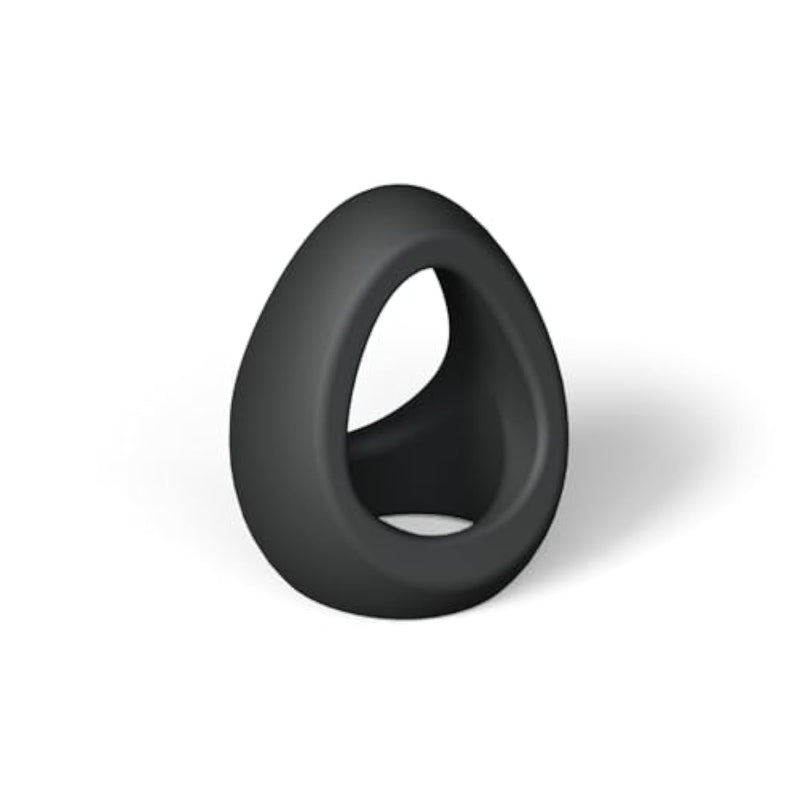Flux Ring Cock Ring Noir - 100% Liquid Silicone Double Cockring For Adults, Stretchy & Flexible Sex Toys, Waterproof Adult Toys, Ergonomic Design Penis Ring, Ultra Soft Touch