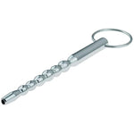 Multi Beads Metal Urethral Penis Plug Urethral Sound Stimulation Stick With Two Penis Rings Adult Sex Toys