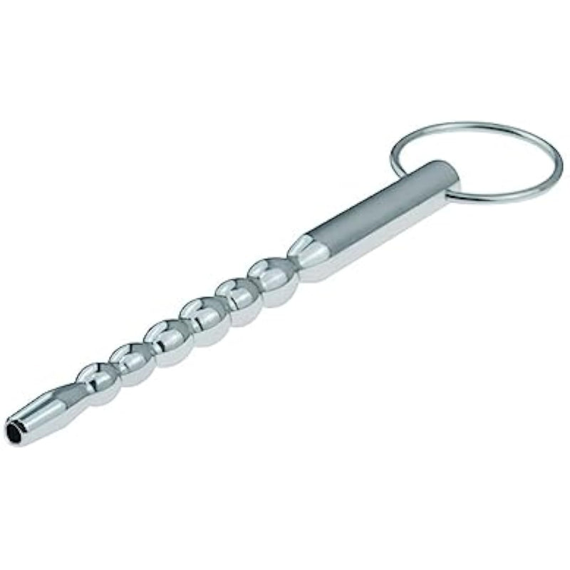 Multi Beads Metal Urethral Penis Plug Urethral Sound Stimulation Stick With Two Penis Rings Adult Sex Toys
