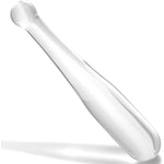 Glass Butt Plug Anal Dildo Pleasure G-Spot Wand Baseball Bat Shaped Double Ended Dildo Prostate Massager Fetish Masturbation Sex Toy For Women Men Transparent (M)