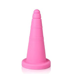 Large Pink Ice Cream Cone Anal Plug for Men and Women - Super Soft Liquid Silicone Dildo for Anal Training and Stimulation