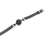 Sillicone Breathable Ball Gag For Sex, Sm Toys Bondage Bite Gag Sex Muzzles (Ball Diameter (1.38 Inch), Black-1)
