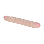 Veined Double Dong 12 Inch Double-Ended Dildo, Soft Pliable And Highly Detailed - Ivory Se-0193-01-2