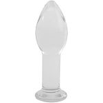 Huge Head Glass Butt Plug Crystal Anal Plug Bum Plug Bomb Plug Anal Trainer Anal Expander Training Sex Toy (M)