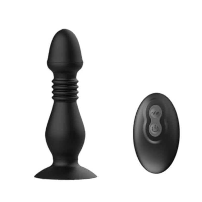 Wireless Telescopic Anal Vibrator with 10 Vibration Modes for Men and Women