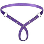 Men'S Adjustable Chastity Lock Underwear Lifting Type Men'S Chastity Lock Belt Lock Chastity Training Prop Pueple