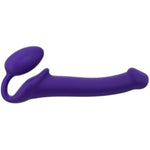 Semi-Real Bendable Strap-On Dildo - Discover The Ultimate Pleasure With Sexy Dildo - Silicone Strapless Dildo For Couples - Waterproof Strapless Dildo (Purple/Medium)