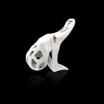 Unique Cock Cage With Swallow Tail Detail, Rooster Chastity Devices With Hollow-Out Feature Adult Sex Toys For Men Penis Invisible Lock Mechanism For Sm Fetish And Role Play Scenarios (White,S)