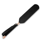 Black Leather Paddle Flogger for BDSM Play and Adult Bondage