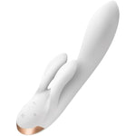 Double Flex Connect App Vibrator Sex Toy | Adult Toys For Women | G-Spot Clit Stimulation | Vibrating Sexual Pleasure Device | Stimulation Vibrators | Woman Sextoy (White)