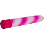 California Exotics Waterproof Candy Cane Vibrator, Pink, 7"