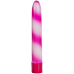 California Exotics Waterproof Candy Cane Vibrator, Pink, 7"