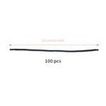100 Pcs Black Pipe Cleaners, 12.4 Inch Fluffy Chenille Stems for DIY Crafts