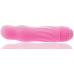 Diamond Darling Vibrator, 10 Powerful Vibration Speeds, Textured Silicone For Intense Stimulation, Waterproof, Rhinestone Studded Base, Compact & Discreet Adult Toy For Women