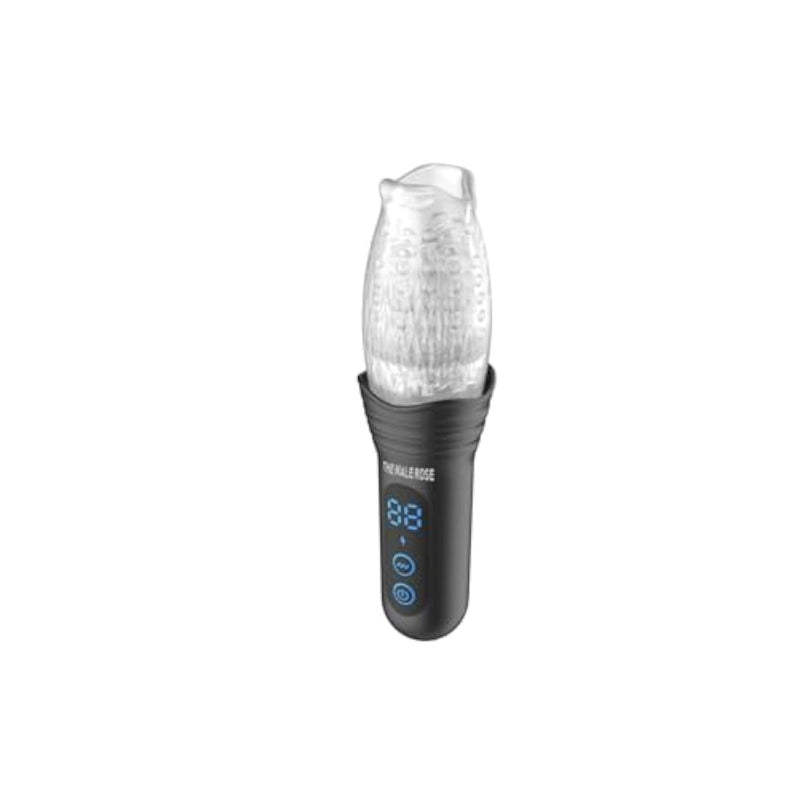 The Original Male Rose Pro - Rechargeable, Thrusting, Vibrating, And Rotating Automatic Masturbator - Dual Side Motors With Multiple Modes - Portable Male Rose Toy, Stroker
