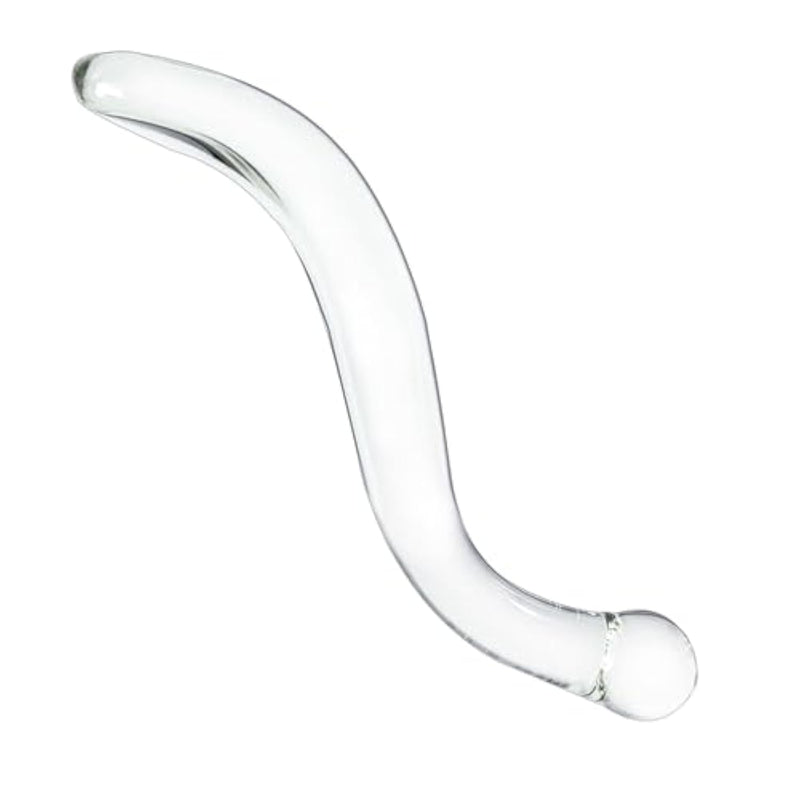 Double Sided Dildo Glass Dildo For Women 8.66" G-Spot Dildo For Anal Vaginal Sex Crystal Pleasure Wand Adult Sex Toy For Lesbian Gay And Couple Masturbating