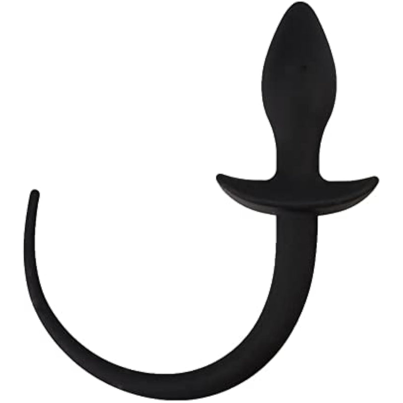 Silicone Anal Plug Fox Tail For Beginners Waterproof Smooth Touch Anal Sex Toys Beads For Women Men(Black)