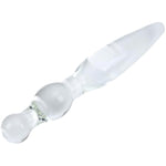 8.8" Clear Glass Dildo Crystal Female Masturbator G-Spot Stimulator Sex Pleasure Wand
