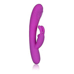 Embrace 7-Function Waterproof Silicone Massaging Rabbit With Triple Motors Usb Rechargeable Dual Massager Vibrator, Purple