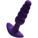 Plug Anal Vibrator, Rechargeable Waterproof Prostate Vibe, Adult Sex Toy, Easy Insertion Round Tip (Purple)